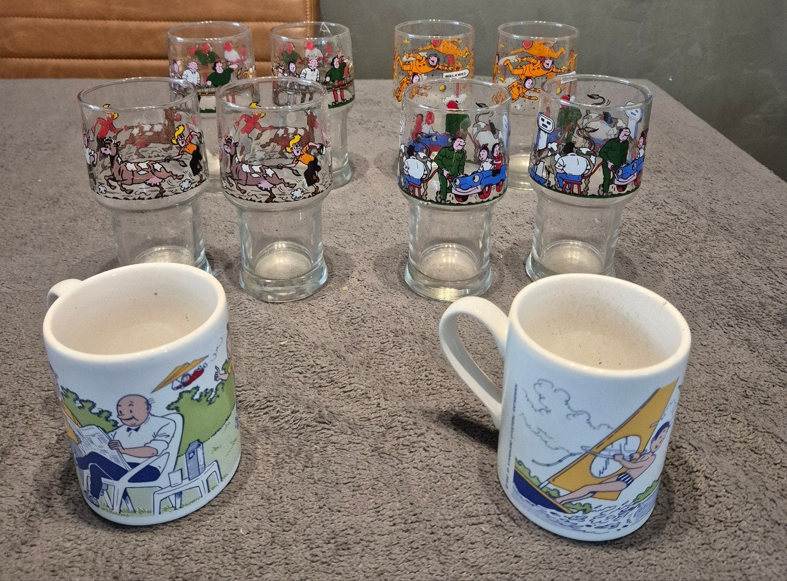 kleine suske en wiske collectie, Ophalen of Verzenden, Zo goed als nieuw, Bierglas