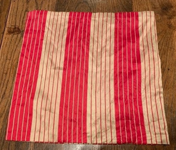 Kussenhoes met brede en smalle strepen; 40 x 40 cm; NIEUW, Ophalen of Verzenden, Nieuw, Vierkant, Kussenhoes
