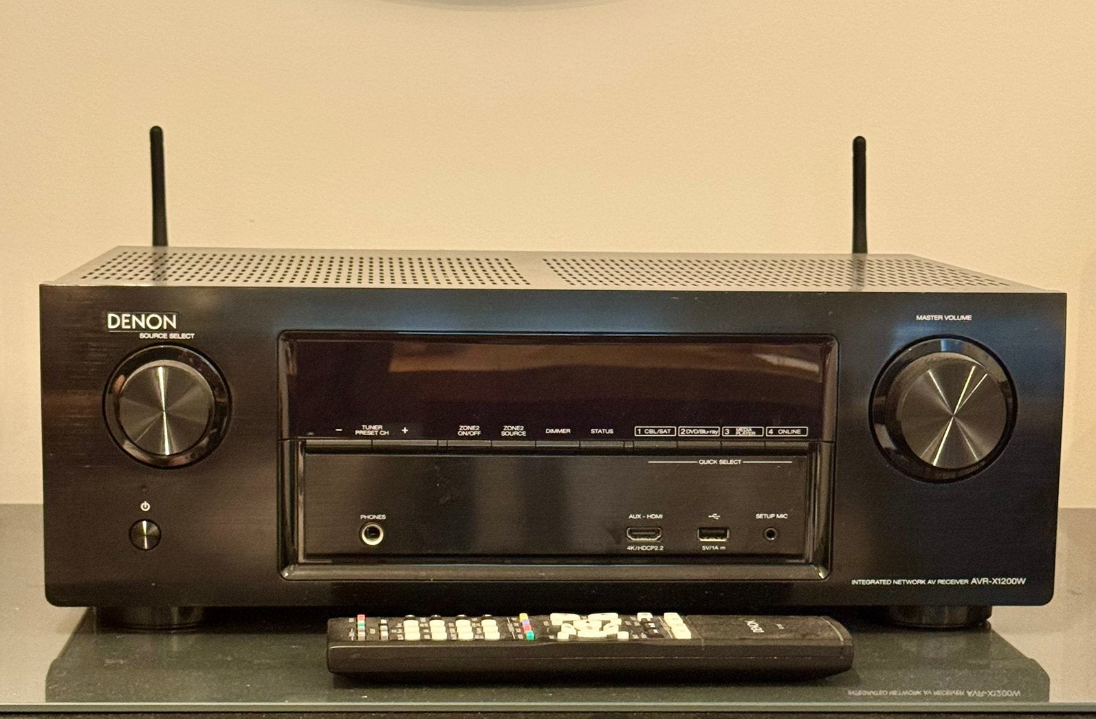 Denon AVR-X1200W 7.2-kanaals 4K Ultra HD AV-receiver, Ophalen, Denon, 120 watt of meer, Gebruikt