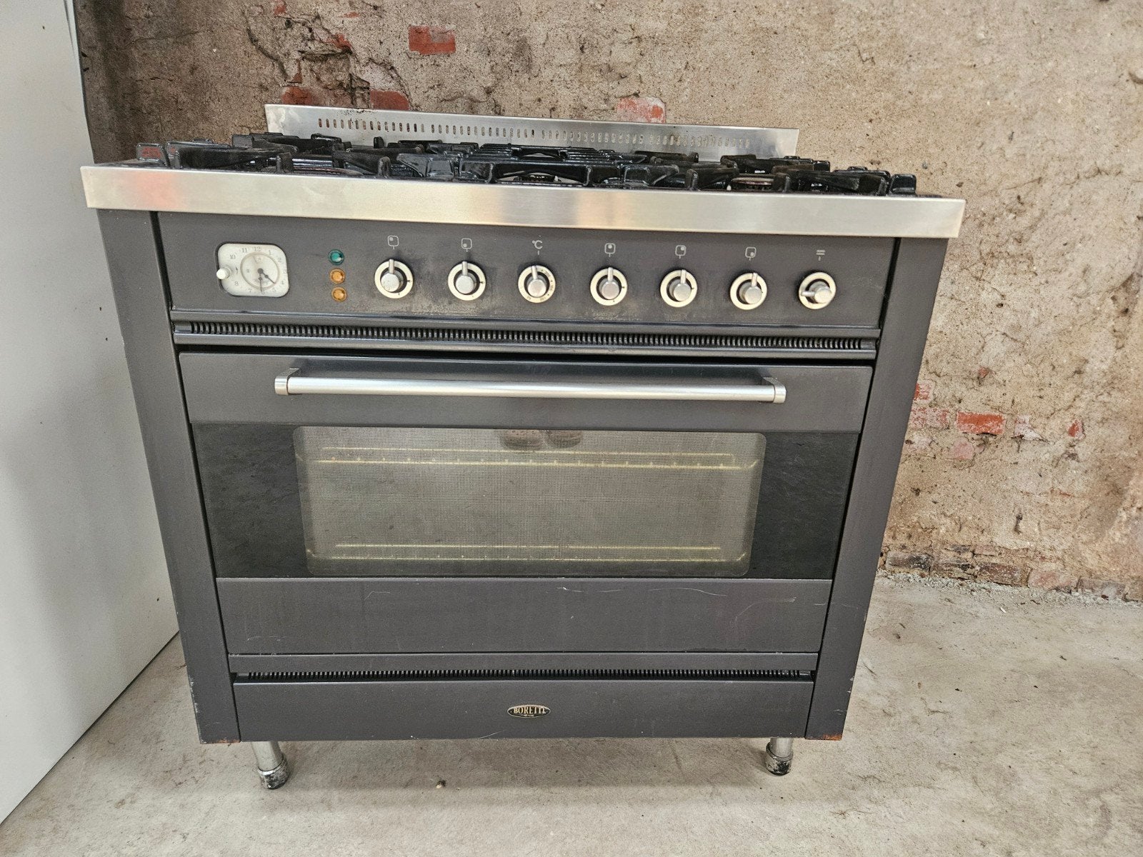 Boretti fornuis, Ophalen, Gebruikt, 60 cm of meer, Grill