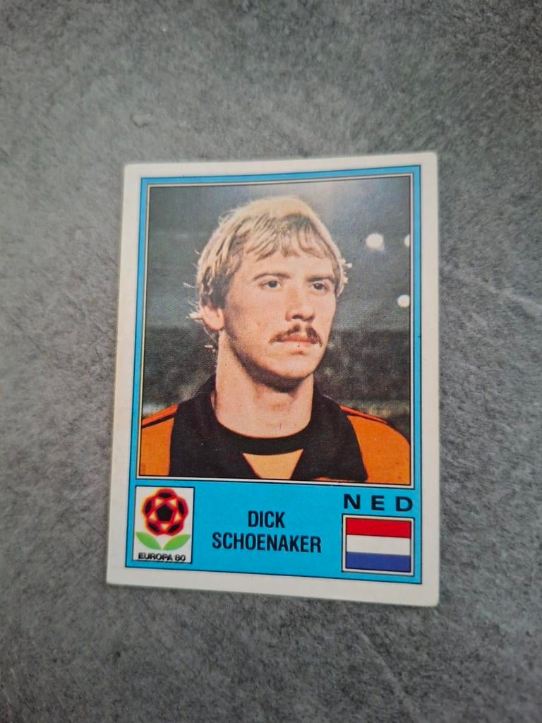Panini sticker Euro 80 Italia. Dick Schoenaker Nederland., Verzenden, Zo goed als nieuw, Sticker