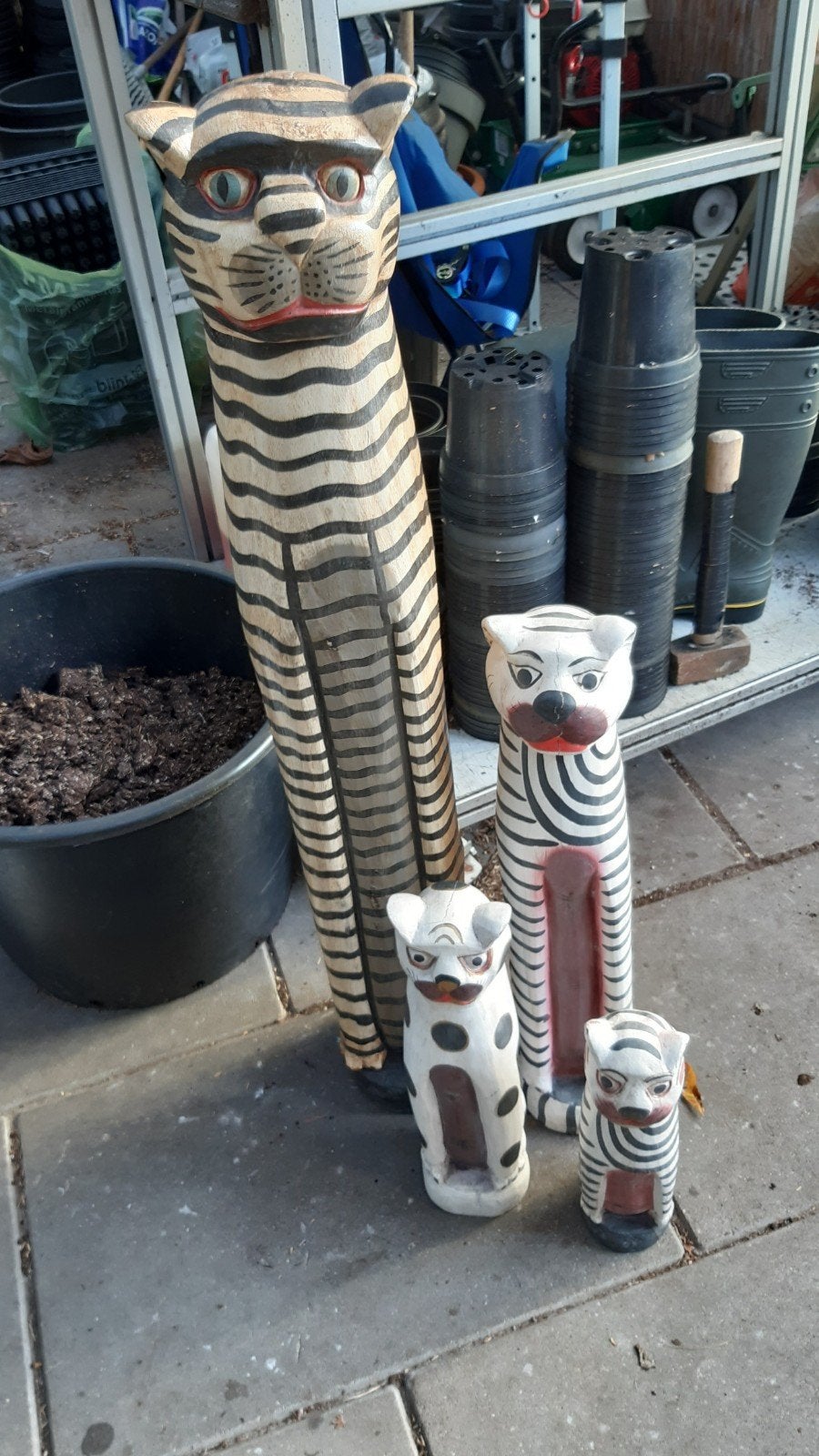 4 verschillende poezen beelden, Ophalen of Verzenden, Dier