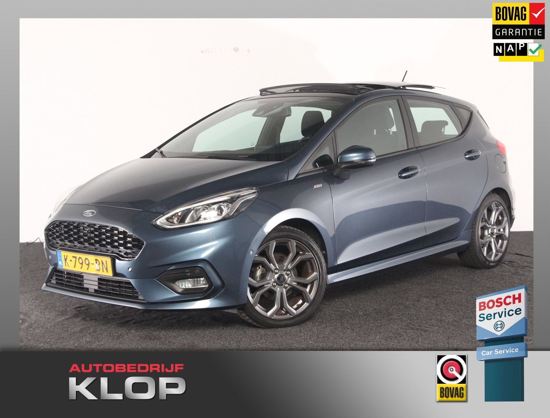 Ford Fiesta 1.0 EcoBoost ST-Line X | Org NL-auto | panoramad, Auto's, Voorwielaandrijving, Stof, Gebruikt, Euro 6