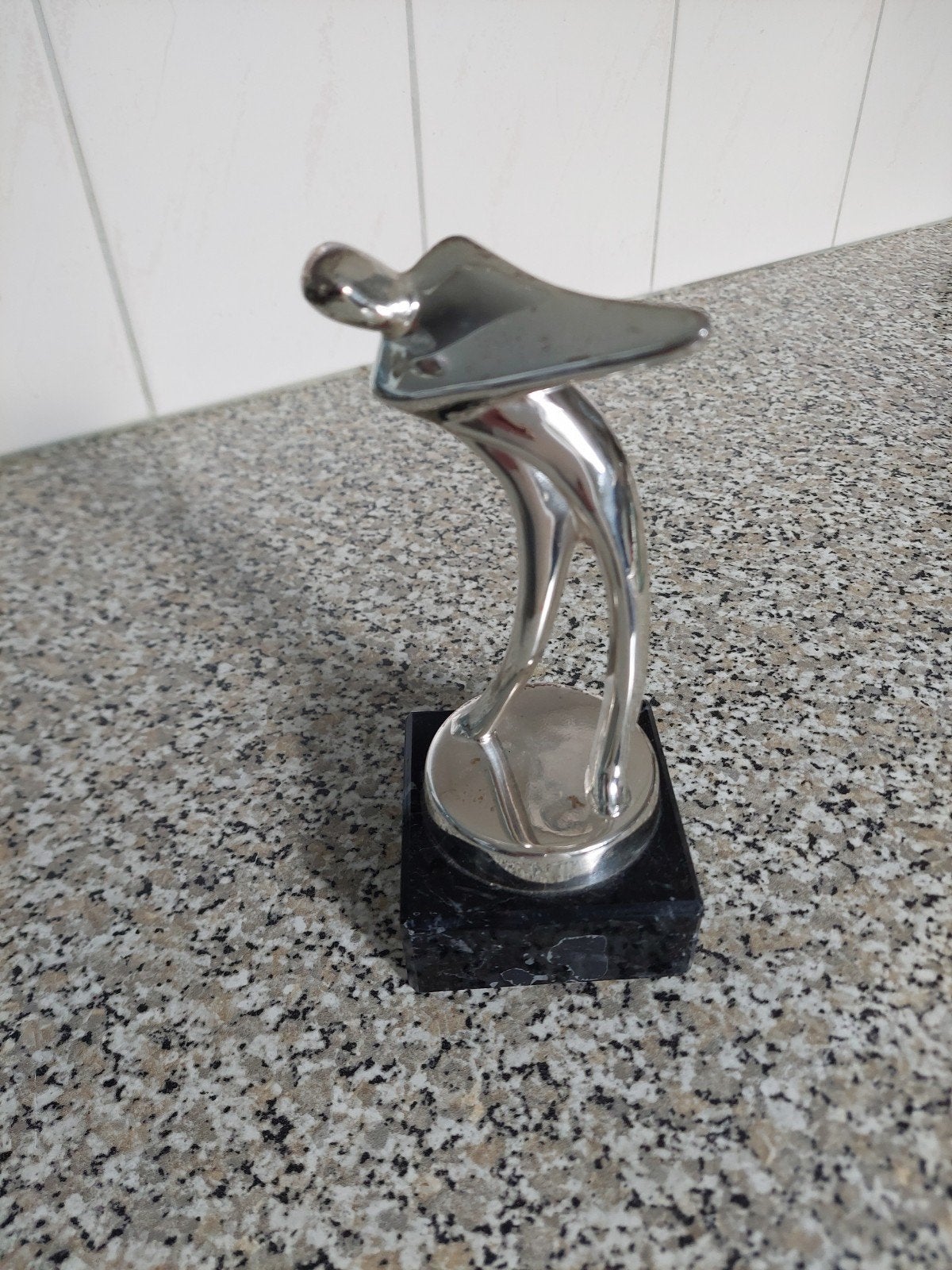 vintage design beeld sport golf swing kunst verzilverd, Ophalen of Verzenden, Zo goed als nieuw, Dier
