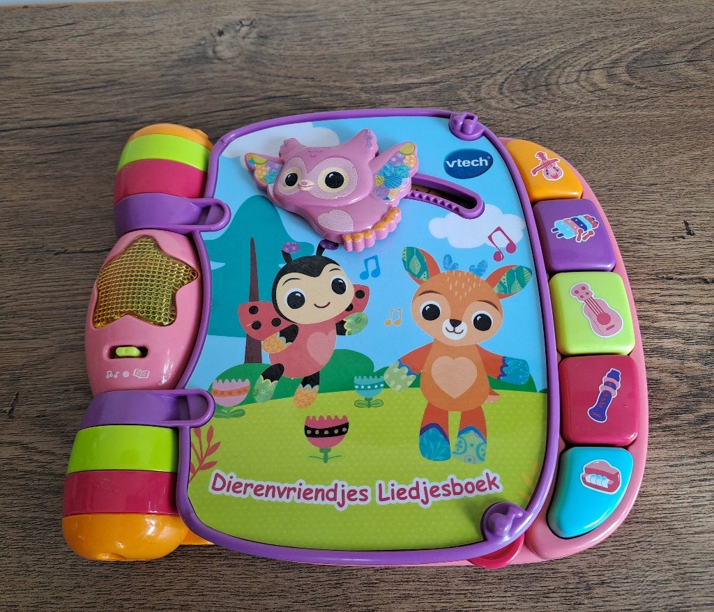 VTech Baby Dierenvriendjes Liedjesboek roze, Ophalen, Zo goed als nieuw, 6 maanden tot 2 jaar