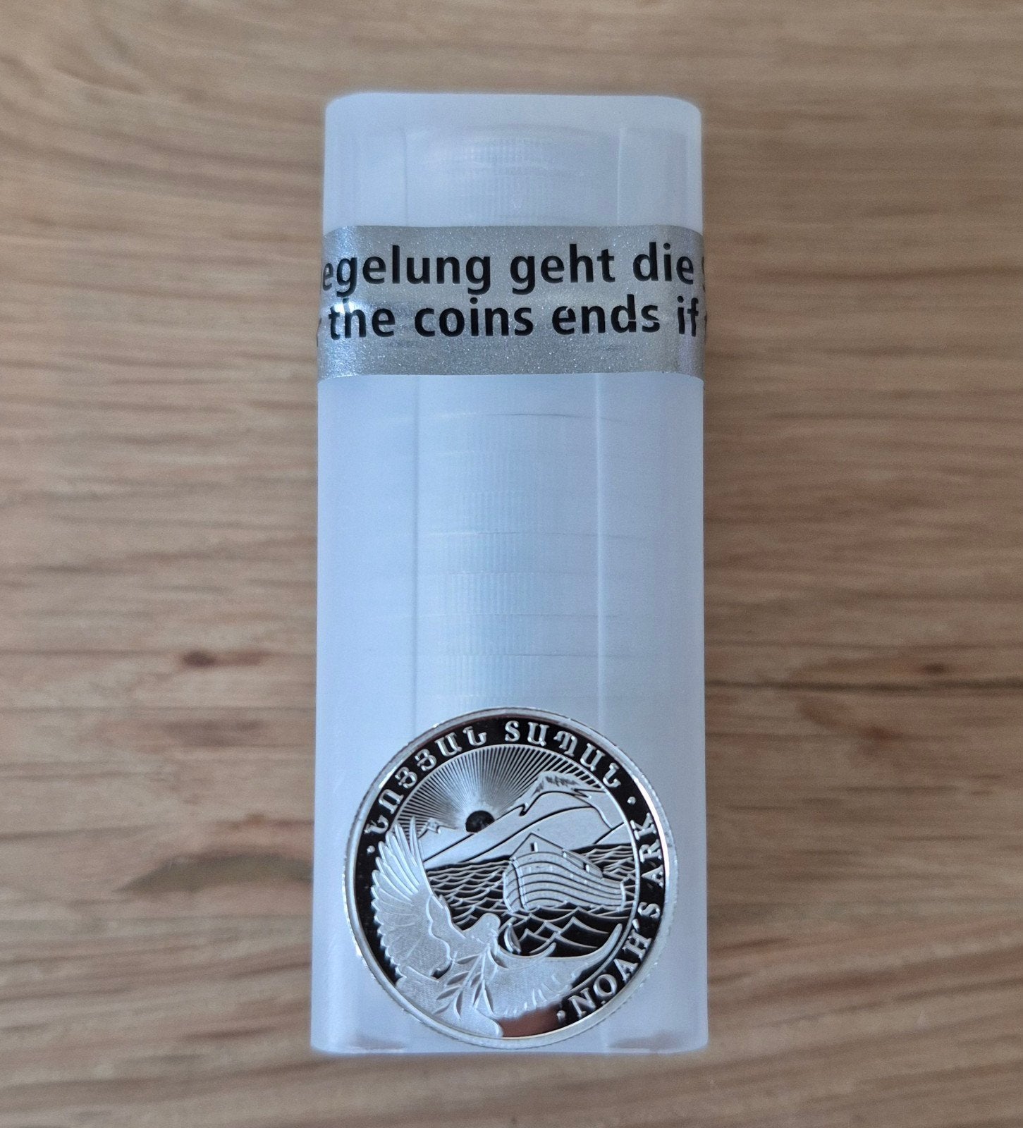 Tube 20  1/4 oz zilveren munt Noah's Ark 2021, Ophalen of Verzenden, Zilver