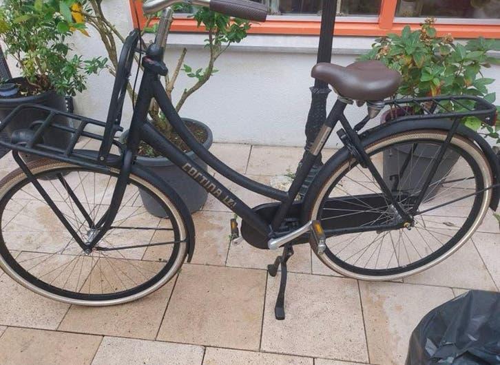 Fiets cortina dames 28 inch, Versnellingen, 56 cm of meer, Zo goed als nieuw, Ophalen