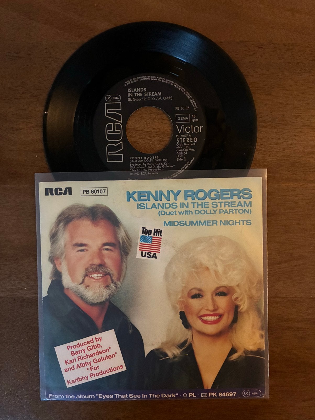 Kenny Rogers & Dolly Parton - Islands in the stream, Ophalen of Verzenden, 7 inch