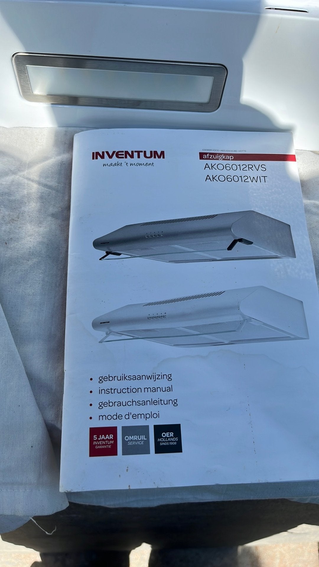 Inventum afzuigkap, Ophalen, Onderbouw afzuigkap, Zo goed als nieuw, Vrijstaand