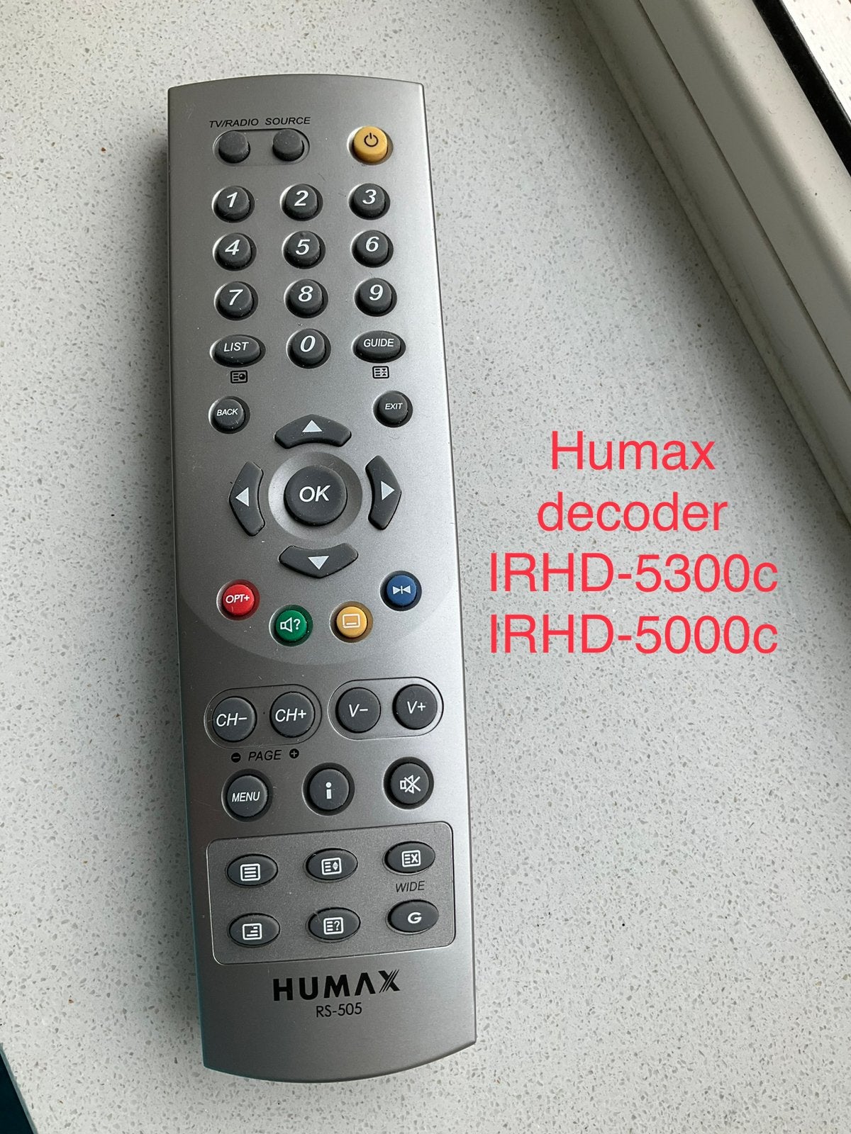 Orginele Humax decoder afstandsbediening, Ophalen of Verzenden
