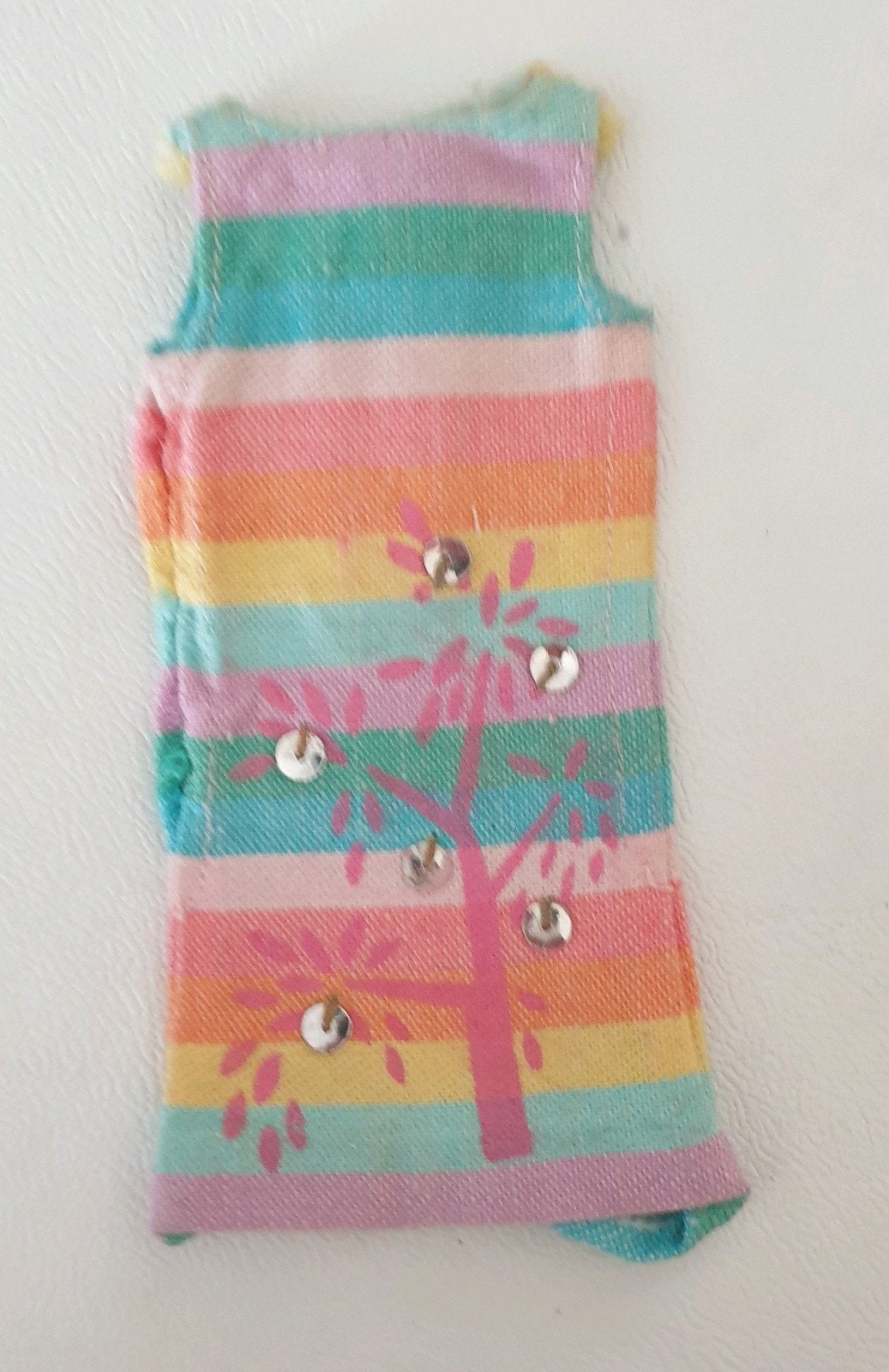(Barbie) Skipper jurkje #1910 sunny pastels, Verzamelen, Poppen, Ophalen of Verzenden, Kleertjes