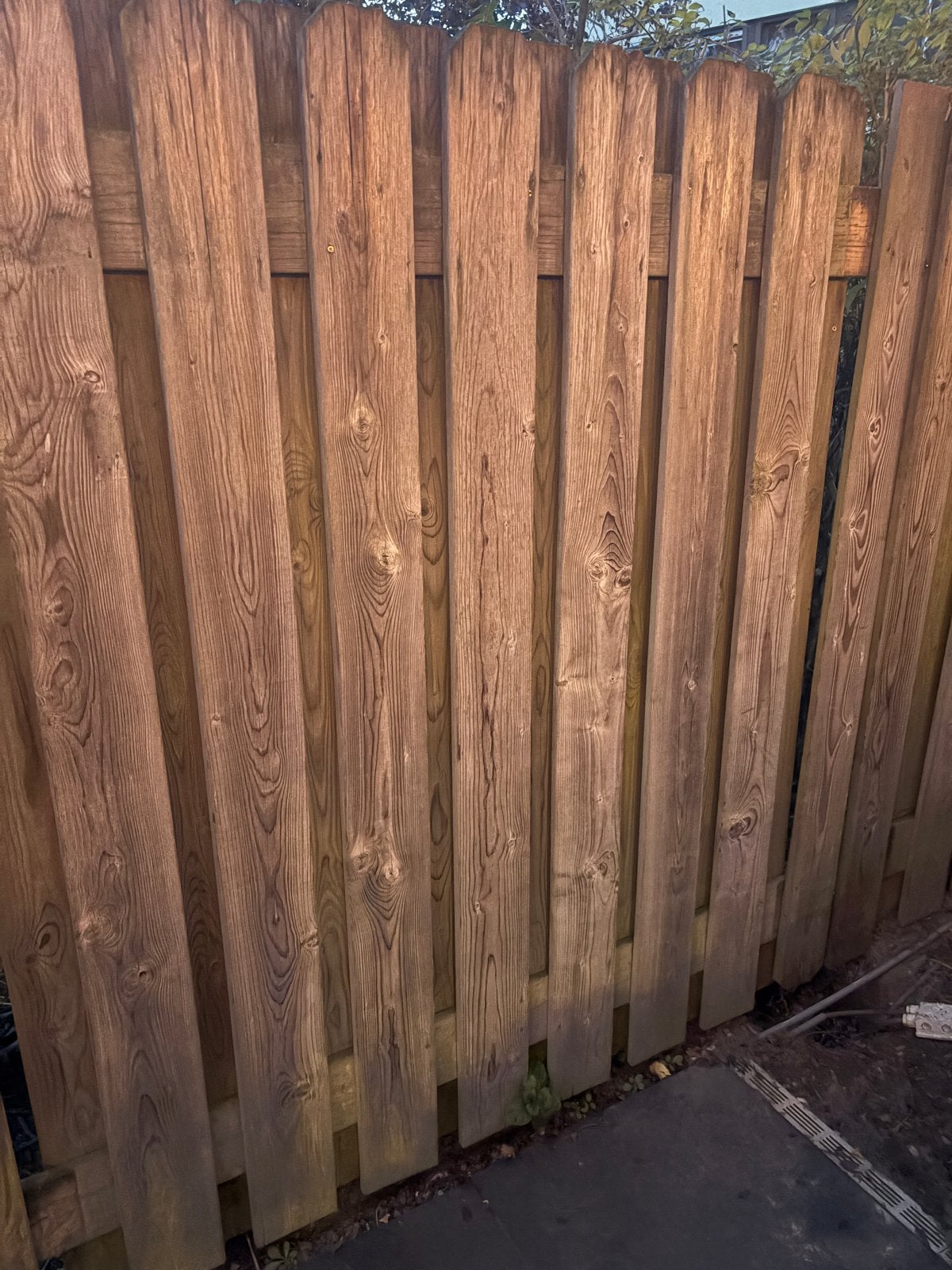 Gebruikte tuinschermen 180x180cm + hardhouten palen, Ophalen, Gebruikt, Hout, 150 tot 200 cm