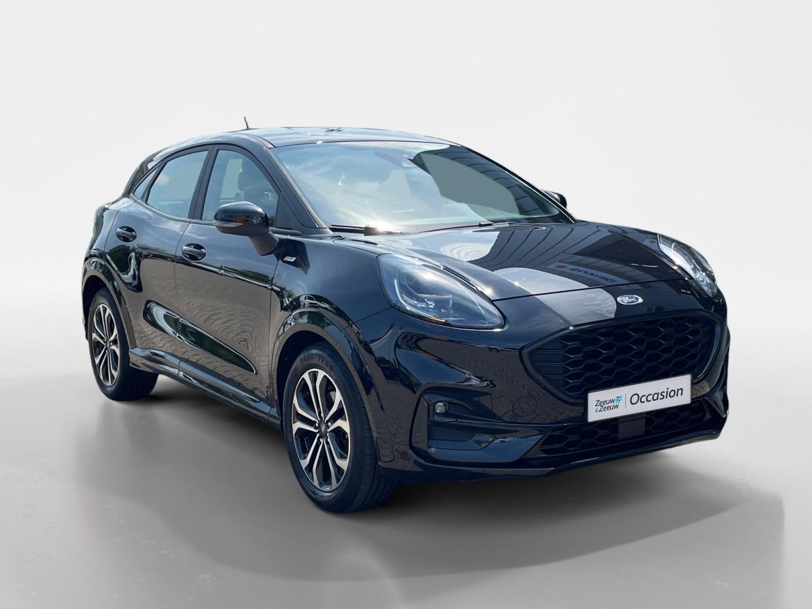 Ford Puma 1.0 EcoBoost Hybrid ST-Line | Trekhaak | Stuur sto, Auto's, Ford, Voorwielaandrijving, Zwart, Bedrijf, Handgeschakeld