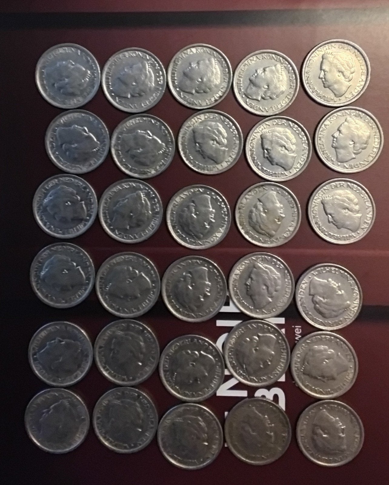 30 stuks Nederlandse munten Koningin Wilhelmina 1948, Postzegels en Munten, Ophalen of Verzenden, Koningin Wilhelmina, Losse munt