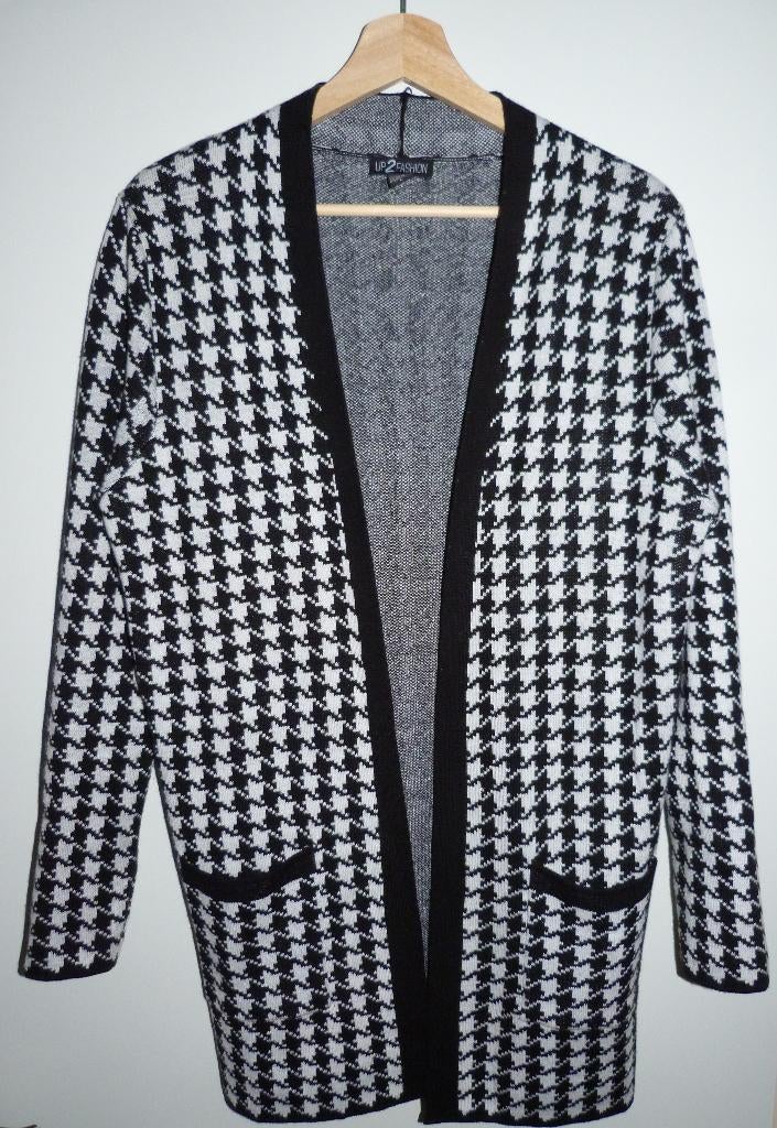 Vest, Up2Fashion, zwart/wit, maat M, Kleding | Dames, Maat 38/40 (M), Up2Fashion, Zwart, Ophalen of Verzenden