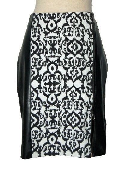 Nieuw Costes stof-faux leather rokje, rok, Mt. L, Kleding | Dames, Meerkleurig, Maat 42/44 (L), Nieuw, Ophalen of Verzenden