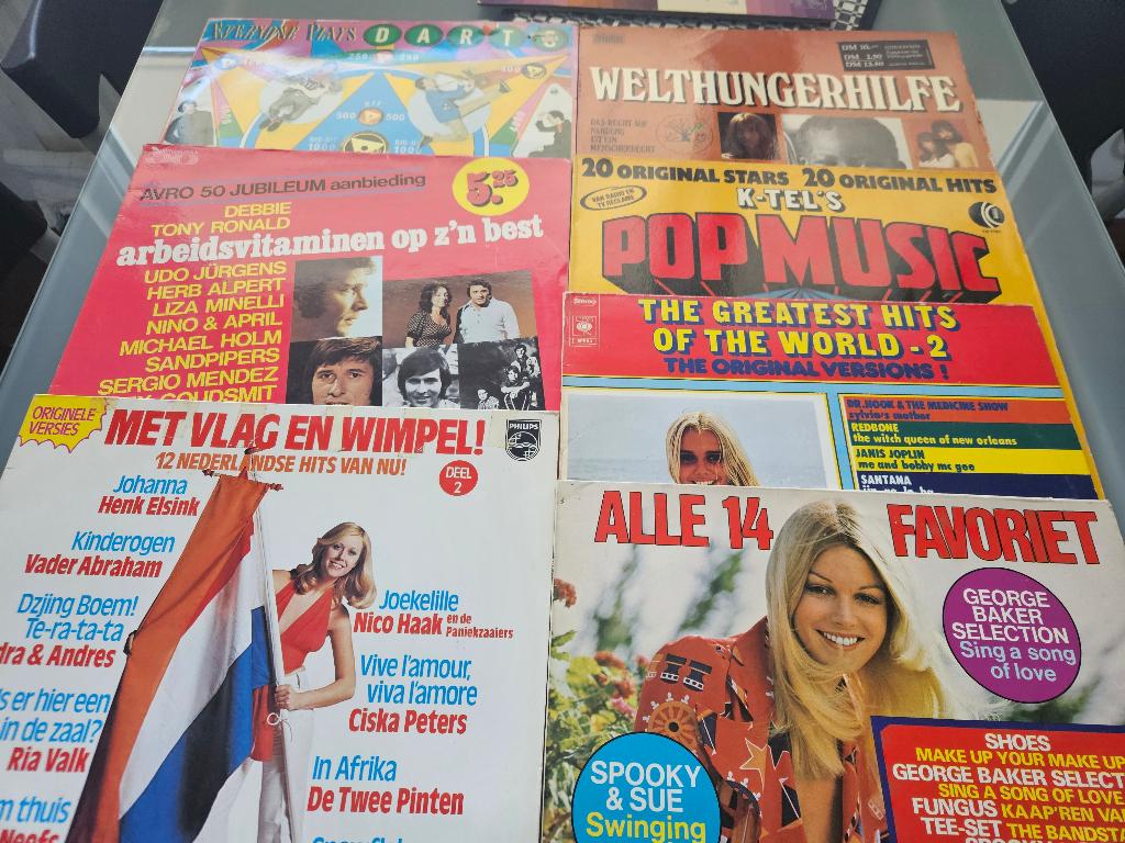 ca.24 x LP div.artiesten en 4 x dvd, Ophalen, Gebruikt, Overige formaten