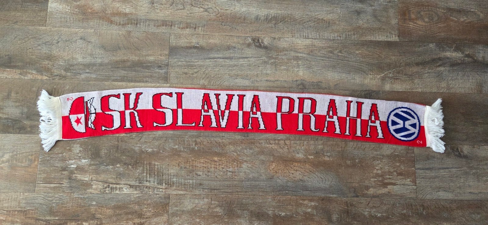 Sjaal SK Slavia Praag, Verzamelen, Ophalen of Verzenden, Zo goed als nieuw, Buitenlandse clubs, Vaantje of Sjaal