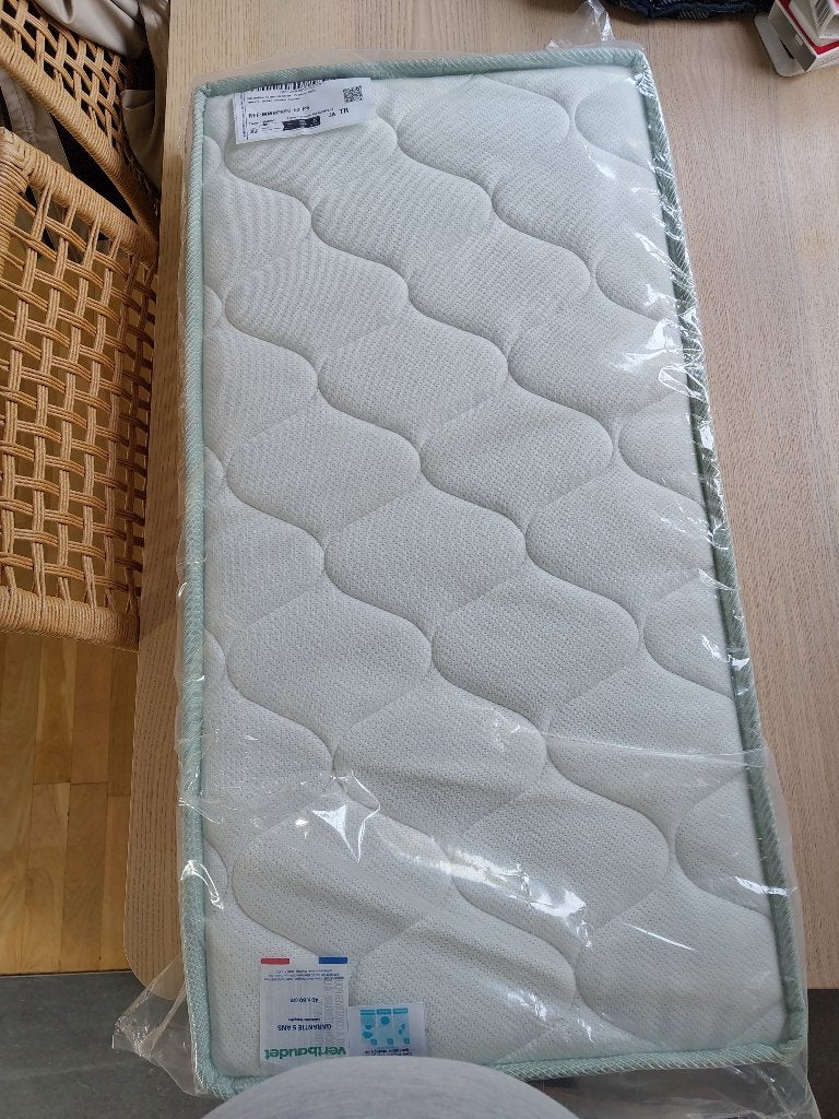 Matras wieg/cosleeper Vertbaudet, Ophalen, Nieuw, Wieg