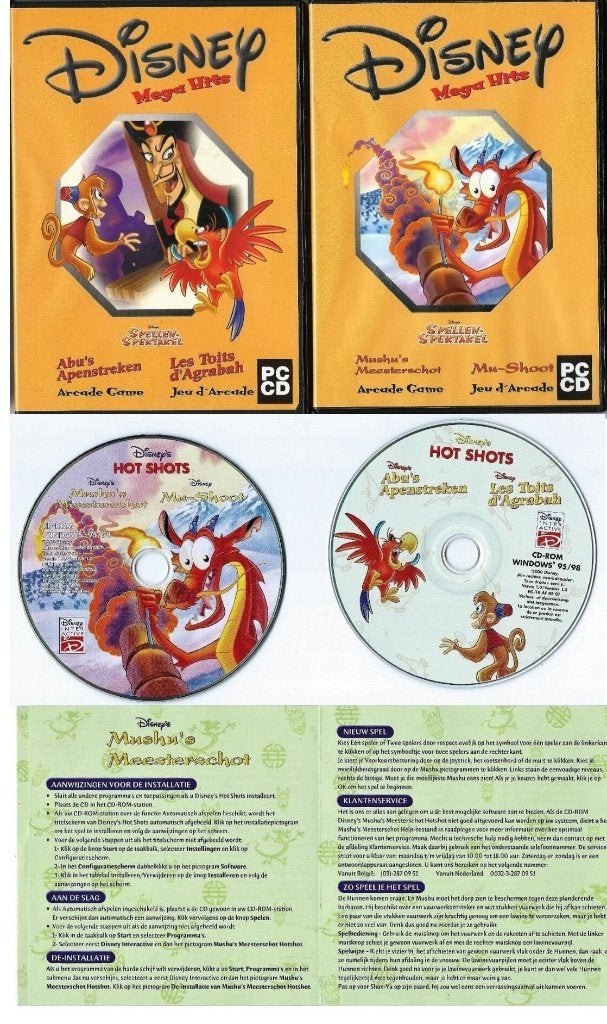 disney mega hits videogame twee stuks, Avontuur en Actie, 1 speler, Eén computer, Ophalen of Verzenden