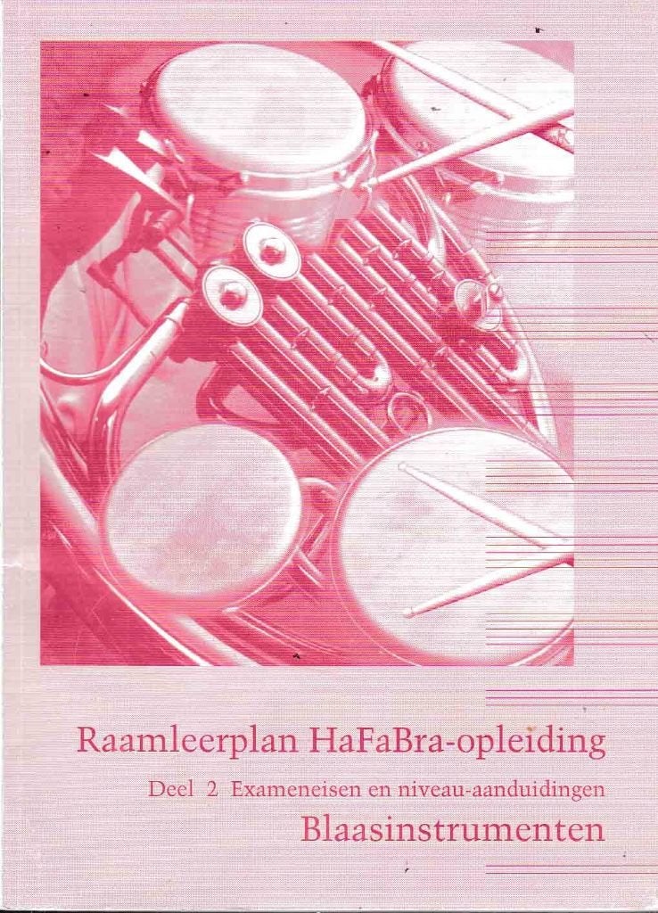 Raamleerplan HAFABRA Blaasinstrumenten 2 ( 658 ), Verzenden, Zo goed als nieuw, Artiest of Componist, Populair