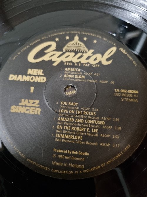 -	Lp neil diamond jazz singer, Cd's en Dvd's, Ophalen of Verzenden