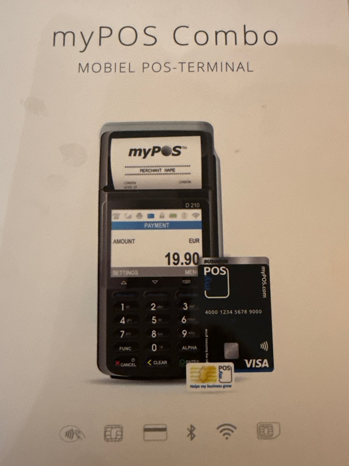 myPOS Combo Mobiel POS-terminal, Zakelijke goederen, Ophalen of Verzenden