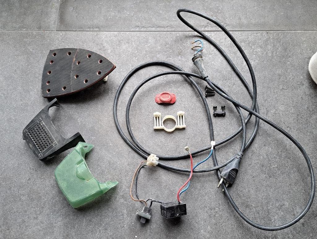 Onderdelen delta schuurmachine Bosch PSM100A w.o. schuurzool, Ophalen of Verzenden, Gebruikt, Minder dan 600 watt, Overige typen