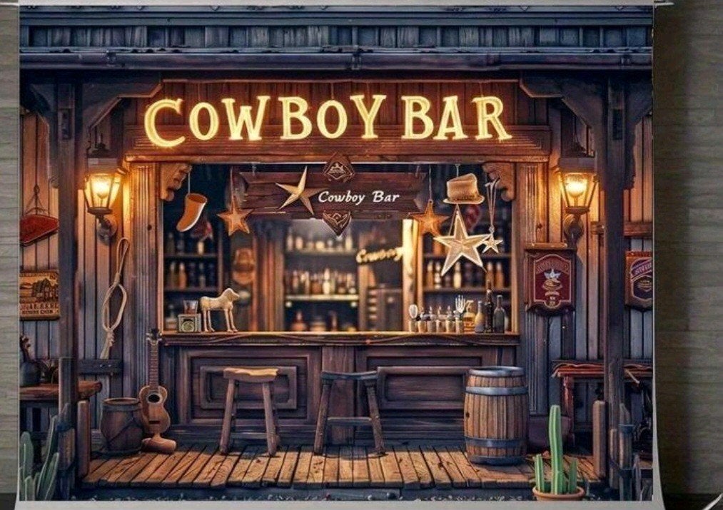 Prachtig western decordoek maarliefst 4 mtr breed, Ophalen of Verzenden