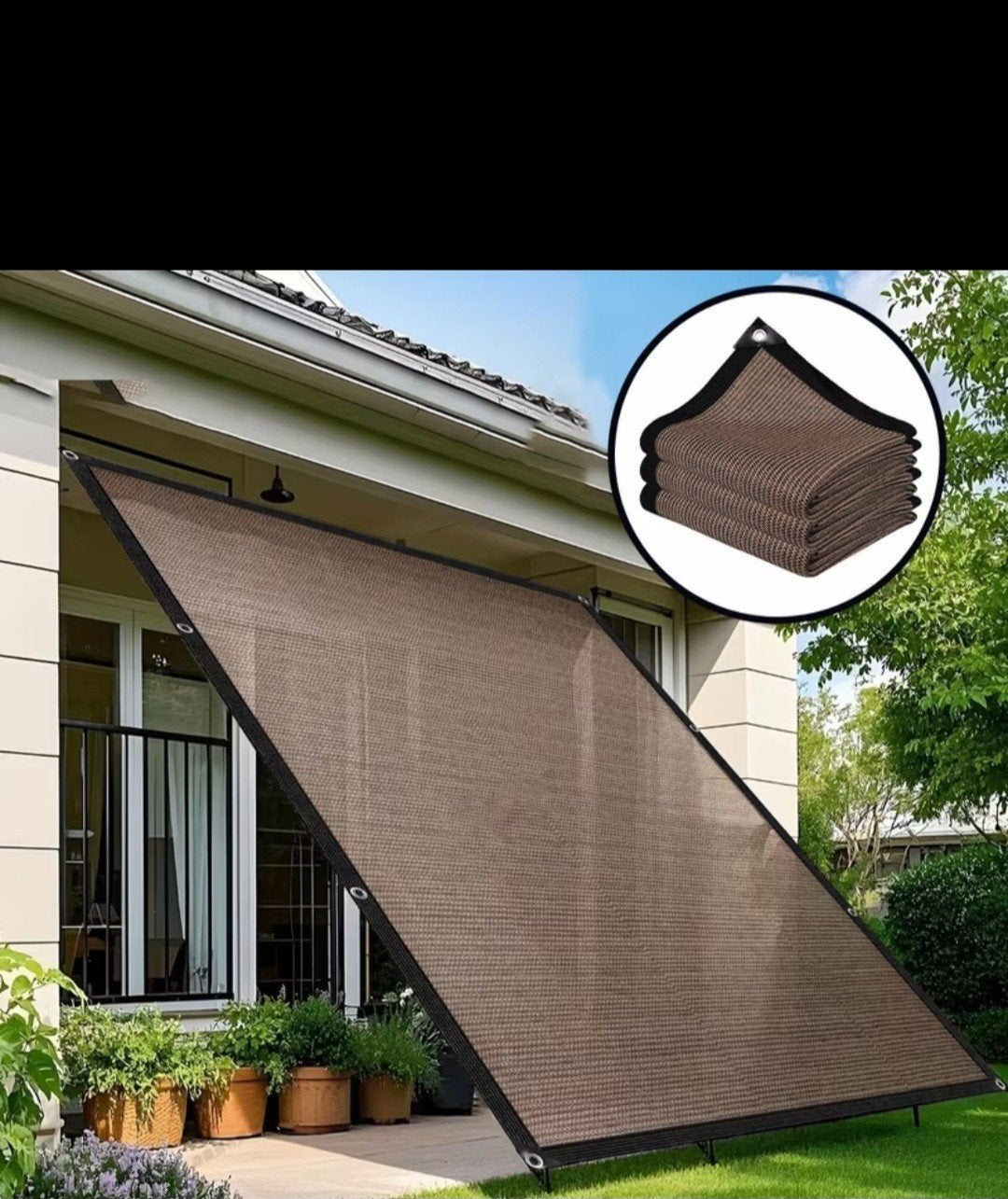 Schaduwdoek 4x6 meter, Tuin en Terras, Ophalen of Verzenden, Nieuw, Overige typen