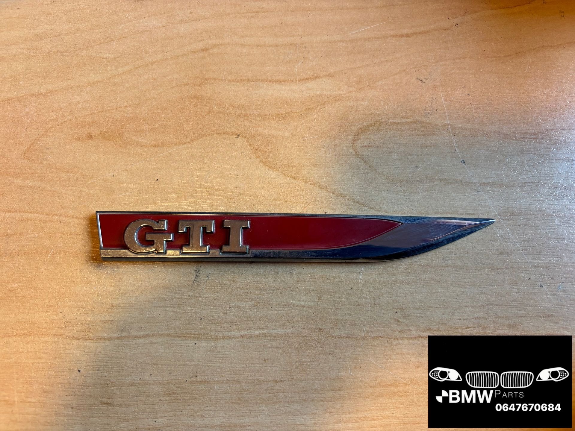 Logo GTI spatbord RV VW Polo GTI 6R 6C, Gebruikt, -, Ophalen of Verzenden, -