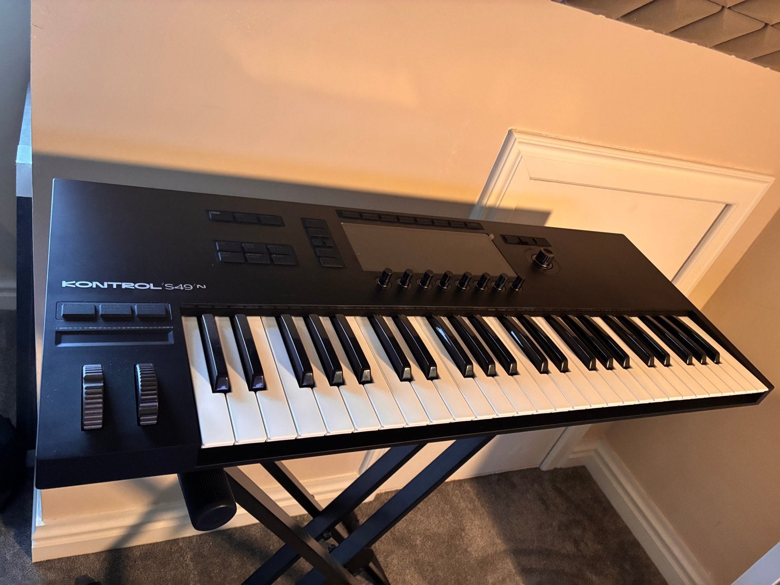 Native Instruments Komplete Kontrol S49 MK3, Ophalen of Verzenden, Zo goed als nieuw, Met standaard, 49 toetsen