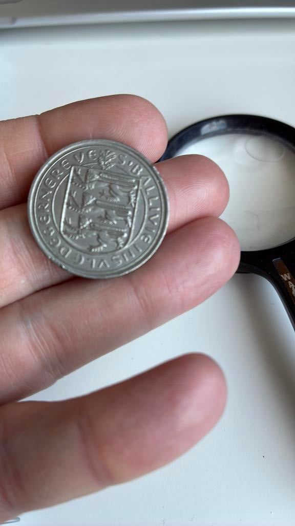 Guernsey 10 pence 1968, Ophalen of Verzenden, Overige landen