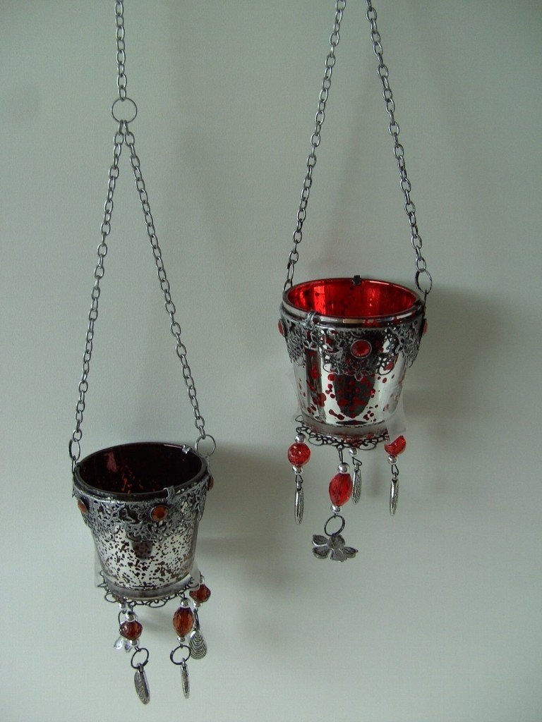 WAXINELICHT HANGER OUD ZILVER OF ROOD OUD ZILVER Nieuw, -, -, Nieuw, Ophalen of Verzenden