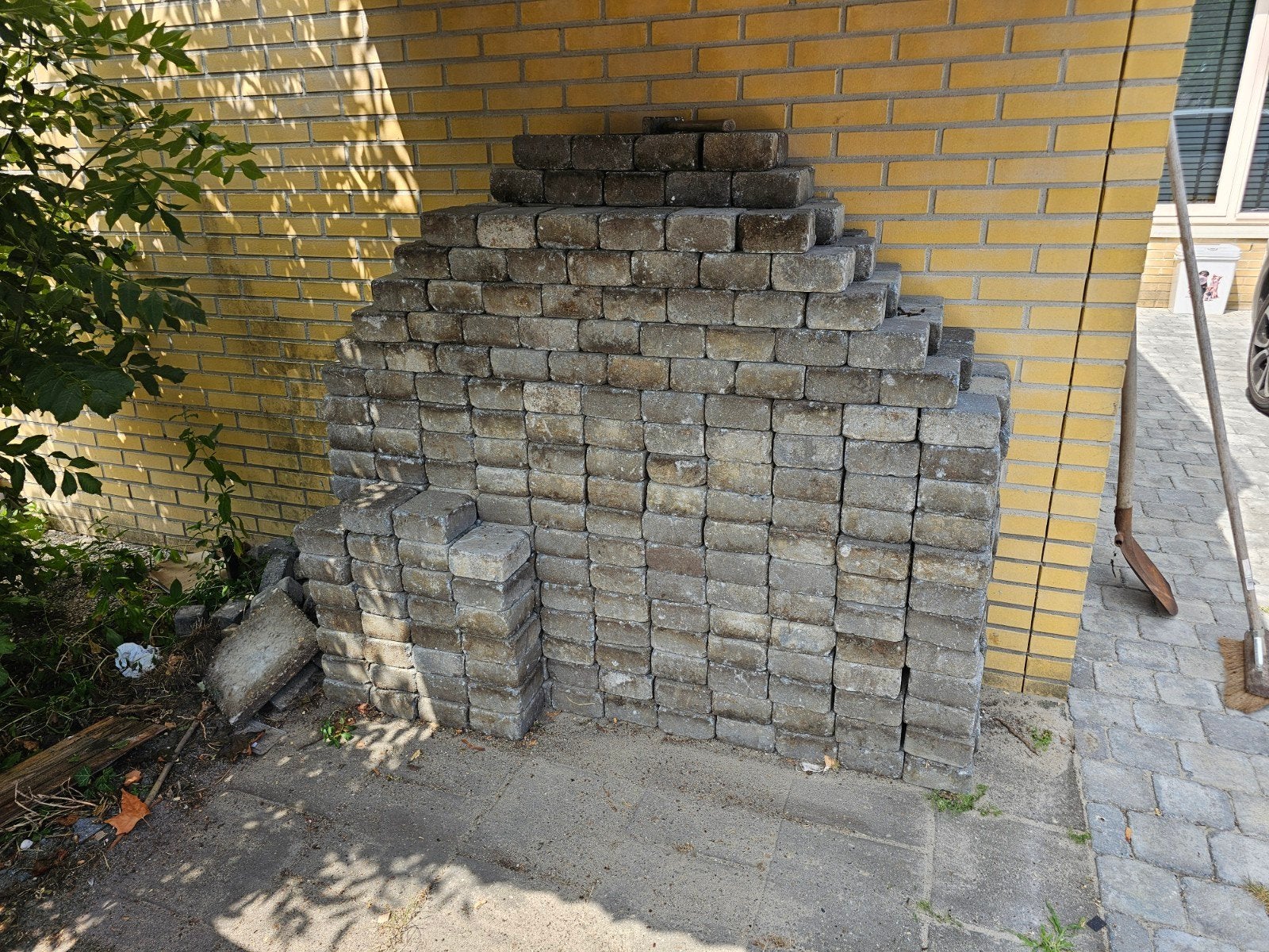 Tegels 15x15x8 cm, circa 15m2, Ophalen, Overige materialen, Gebruikt, Minder dan 20 cm
