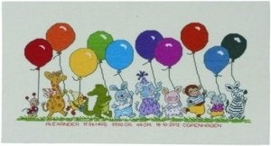 Borduurpakket happy friends 920396, Hobby en Vrije tijd, ., Nieuw, Ophalen of Verzenden, .