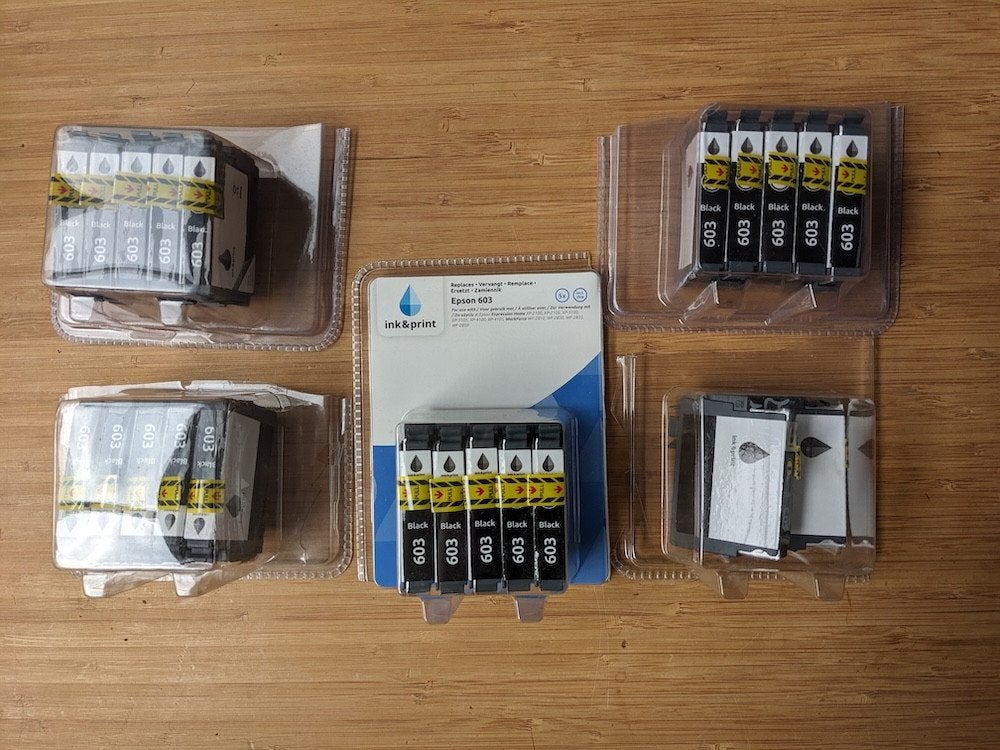 Epson 603 compatible inktcartriges zwart, Computers en Software, Printerbenodigdheden, Ophalen of Verzenden, Nieuw, Cartridge