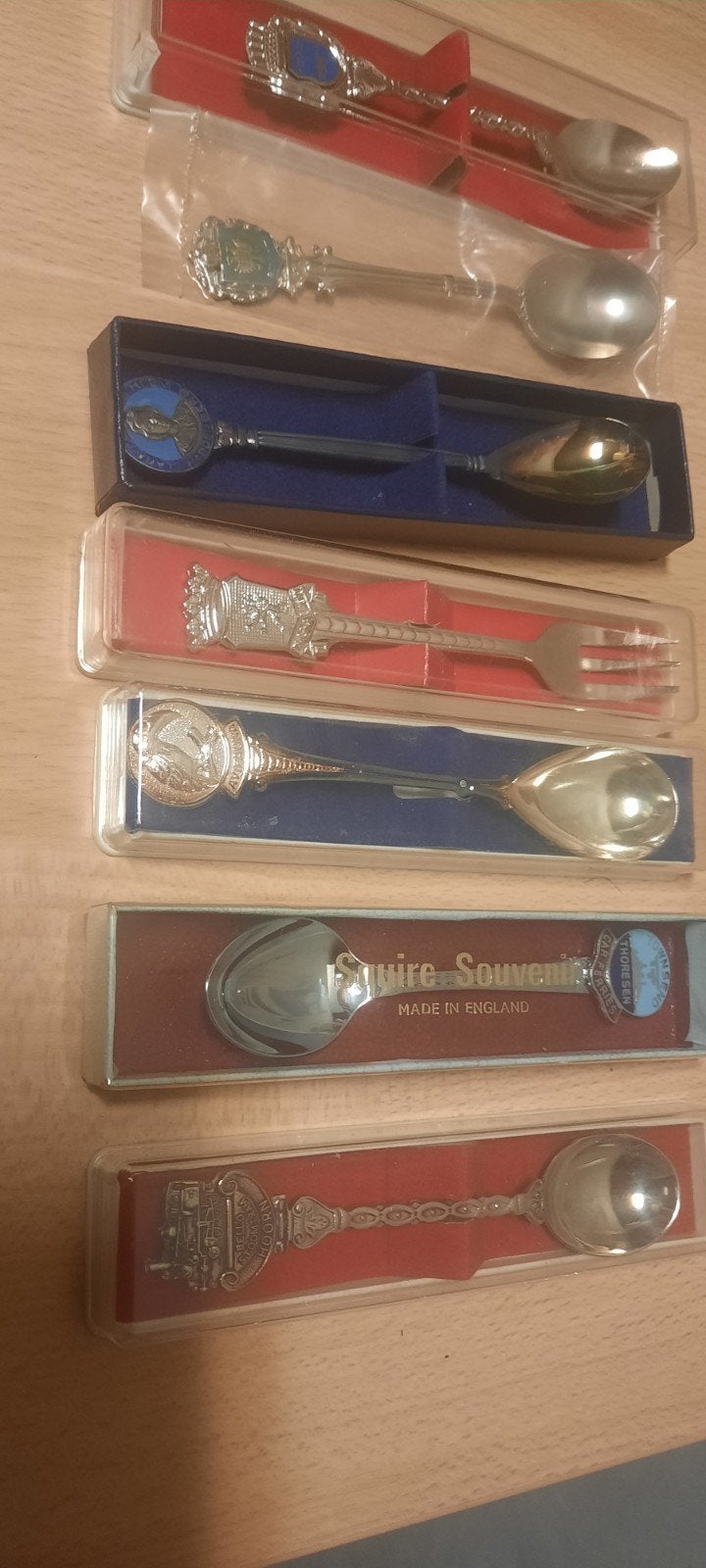 souvenir  lepeltjes , verzilverd, Ophalen, Overige materialen, Overige typen, Nieuw