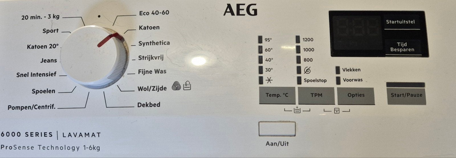 AEG wasmachine bovenlader 1-6 kg, Ophalen, Gebruikt