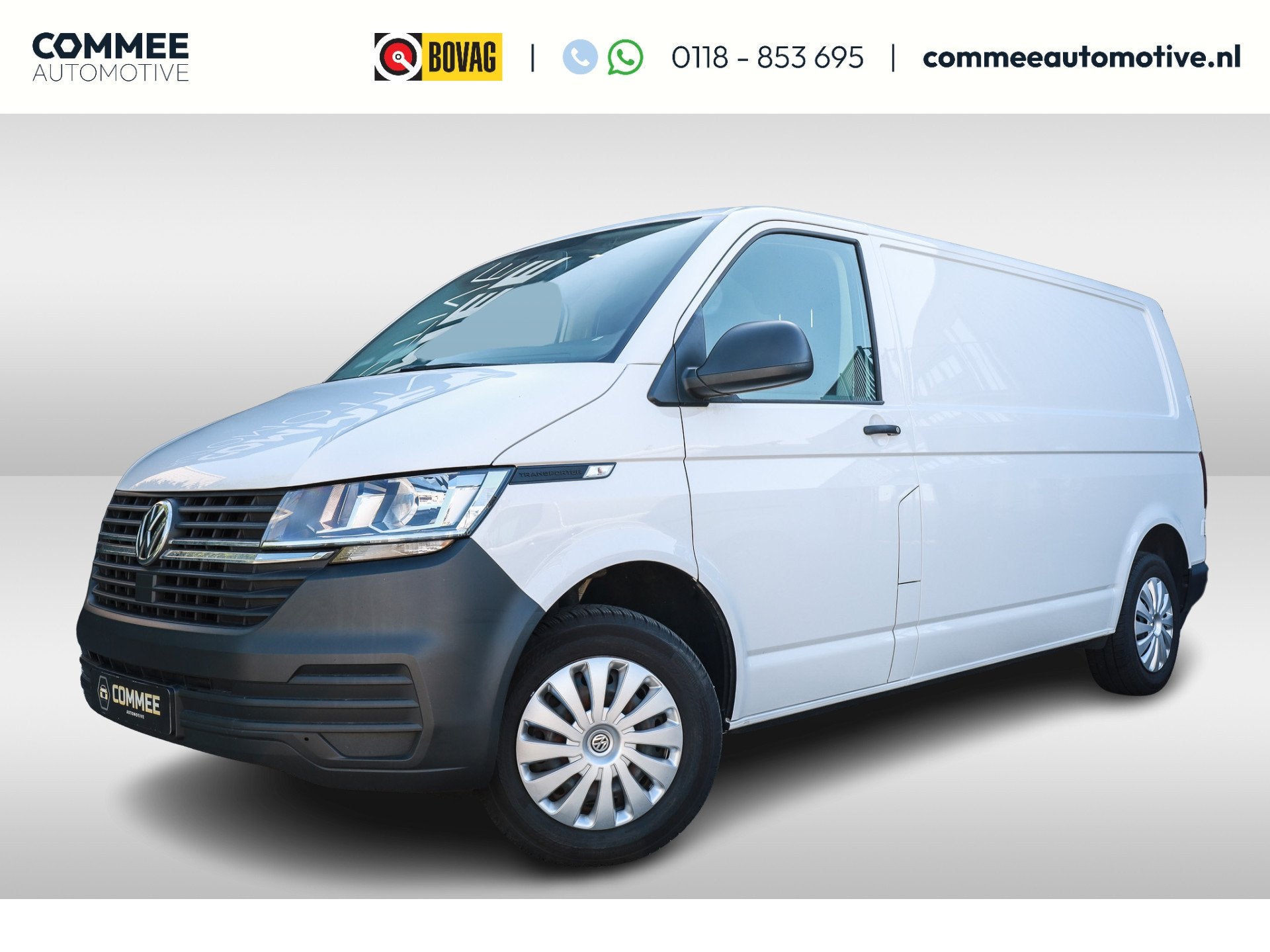Volkswagen Transporter 2.0 TDI L2H1 150PK AC I Cr.Contr., Auto's, Voorwielaandrijving, Dealer onderhouden, Gebruikt, Zwart