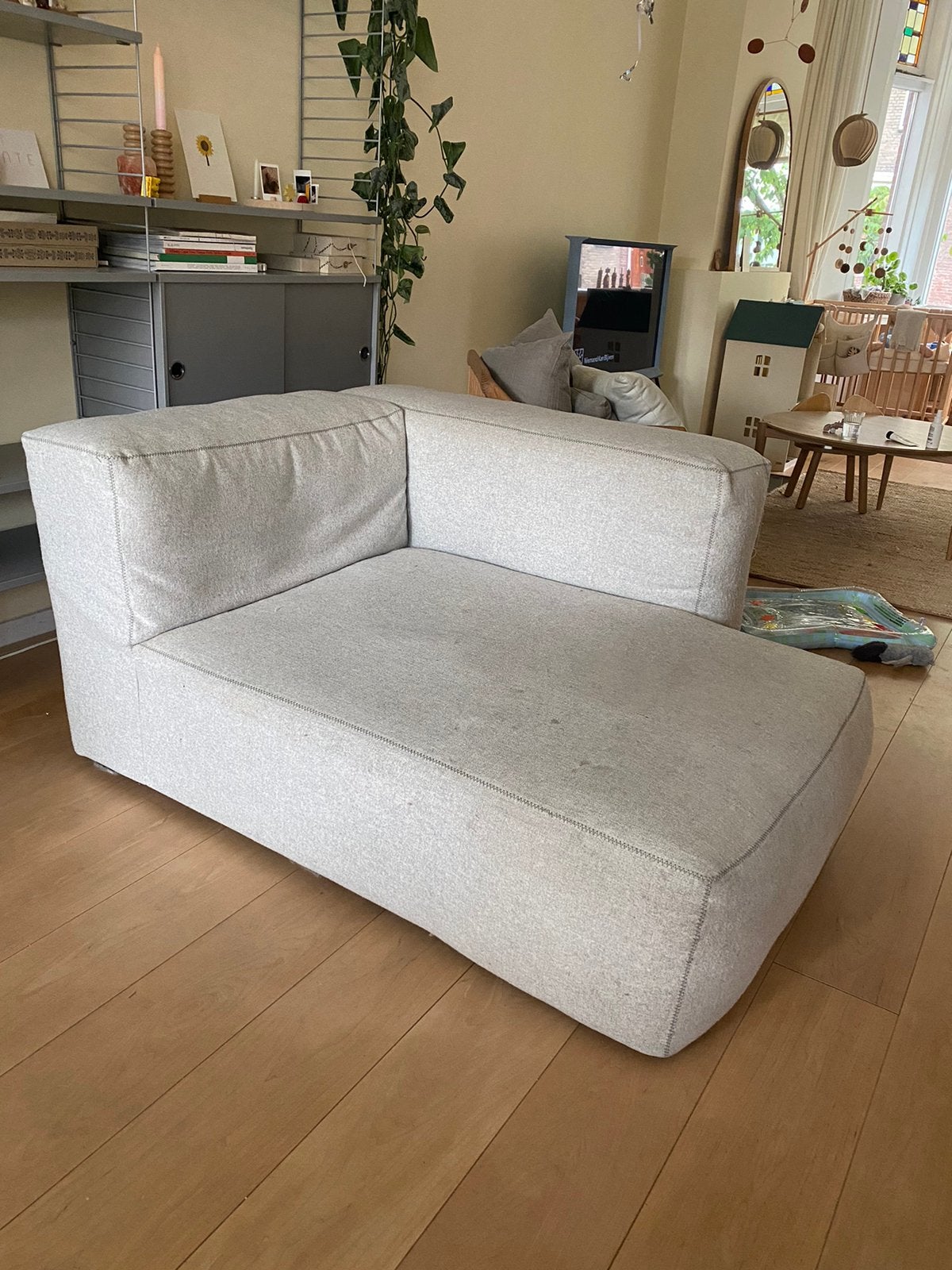 HAY mags soft element bank grijs, Huis en Inrichting, Banken | Sofa's en Chaises Longues, Ophalen, Gebruikt