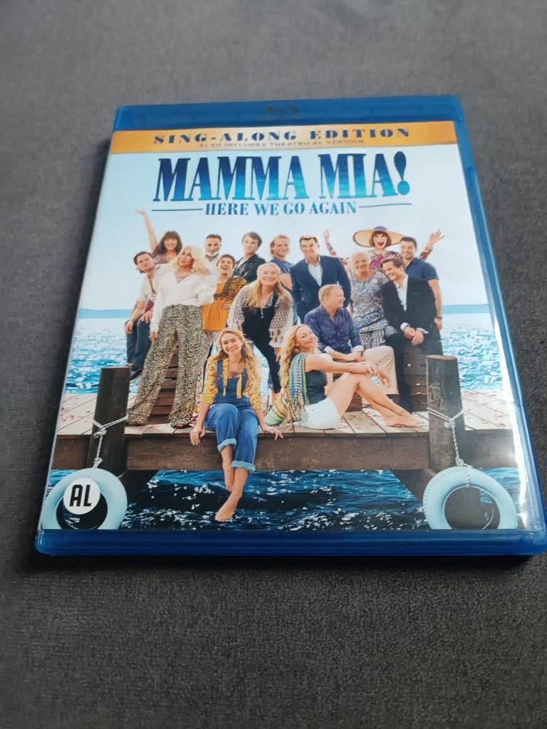 Mamma Mia here we go again - bluray, Cd's en Dvd's, Blu-ray, Ophalen of Verzenden, Zo goed als nieuw, Muziek en Concerten