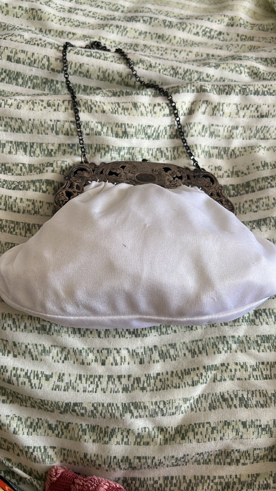 Zilveren tas beugel, Antiek en Kunst, Antiek | Kleding en Accessoires, Ophalen of Verzenden