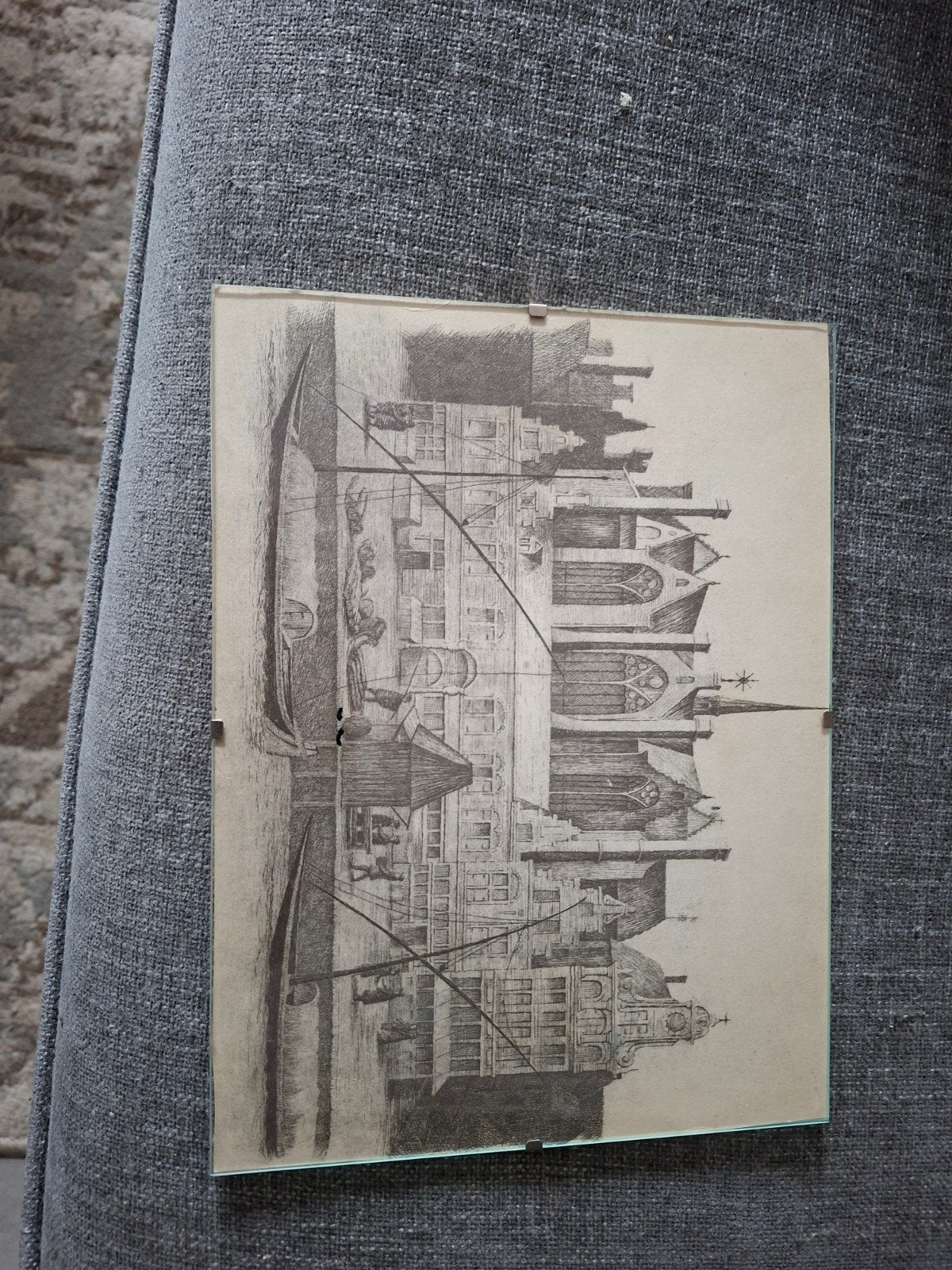 Historische Prent: Mirakel van Amsterdam - Valentine Efling, Antiek en Kunst, Kunst | Etsen en Gravures, Overige technieken, Met tekst
