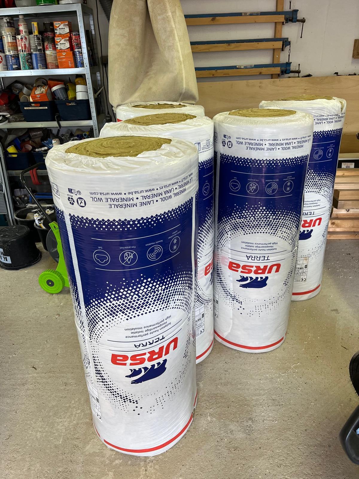 Steenwol isolatie te koop, Ophalen, 12 cm of meer, Steenwol, Zo goed als nieuw