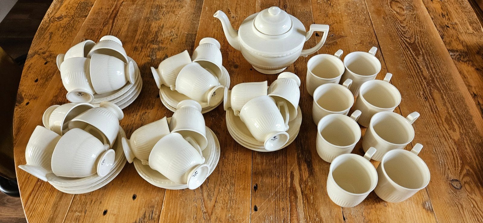 landelijk servies, merk Recamier, Huis en Inrichting, Ophalen, Gebruikt, Overige stijlen, Kop(pen) en/of Schotel(s)
