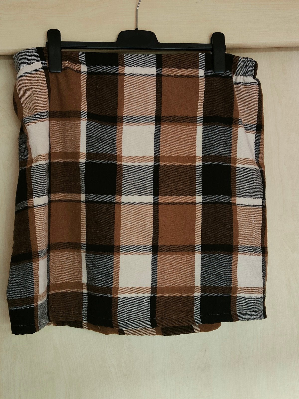 Warme gevoerde geruite rok XXL Shein, Bruin, Maat 46/48 (XL) of groter, Ophalen of Verzenden, Zo goed als nieuw