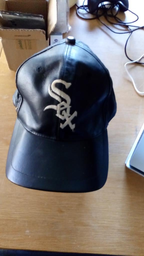 nbl baseball white sox lederen pet, Ophalen of Verzenden, Nieuw, Buitenlandse clubs, Pet of Muts