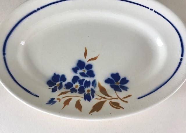 Badonviller zuurschaaltje uit 1923 demi porcelaine, Antiek en Kunst, Ophalen of Verzenden
