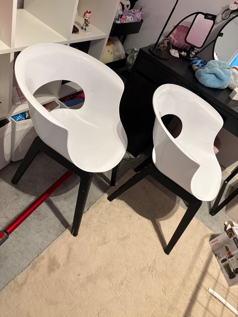Stoelen af te halen gratis, Ophalen, Overige materialen, Gebruikt, Wit